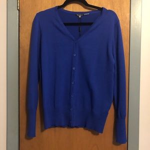 Royal blue knit cardigan
